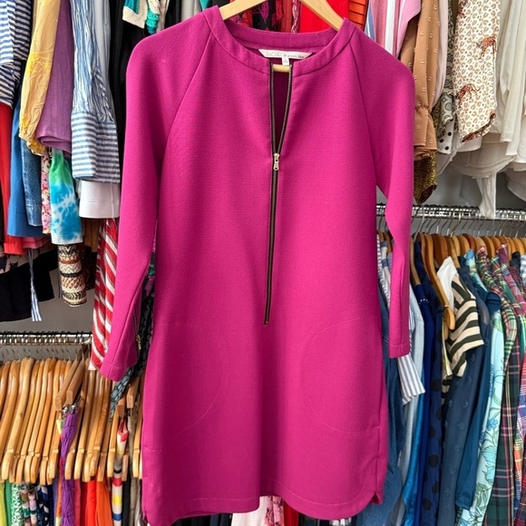Rachel Roy Zip Front Shift Dress Small - Picture 2 of 8